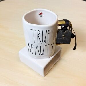 Rae Dunn True Beauty coffee cup. Disney princess artisan collection